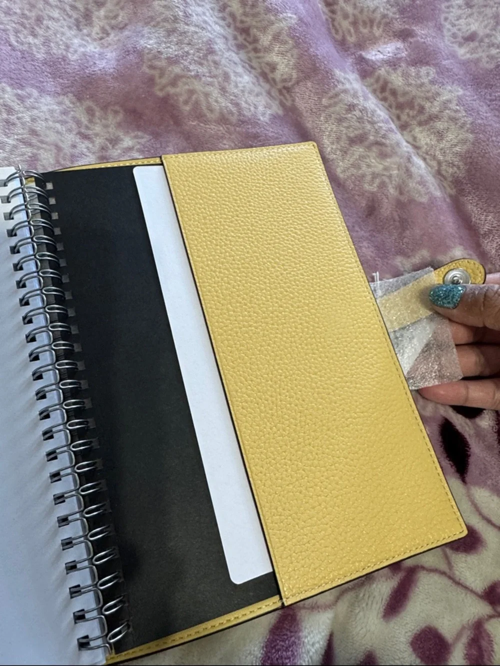 Coach Leather Snap Planner